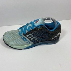 Reebok Nano 5 CrossFit CR5FT Black/Blue Sneakers US 8 EUR 41 kevlar shoes